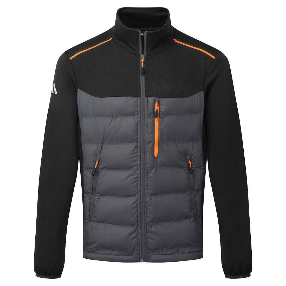 Portwest Hybrid Baffle Jacket in Black, main product image