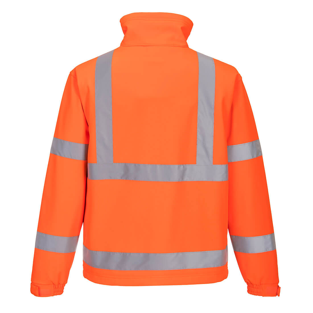 Portwest S424 Hi-Vis Classic Softshell (3L) in Orange, back view