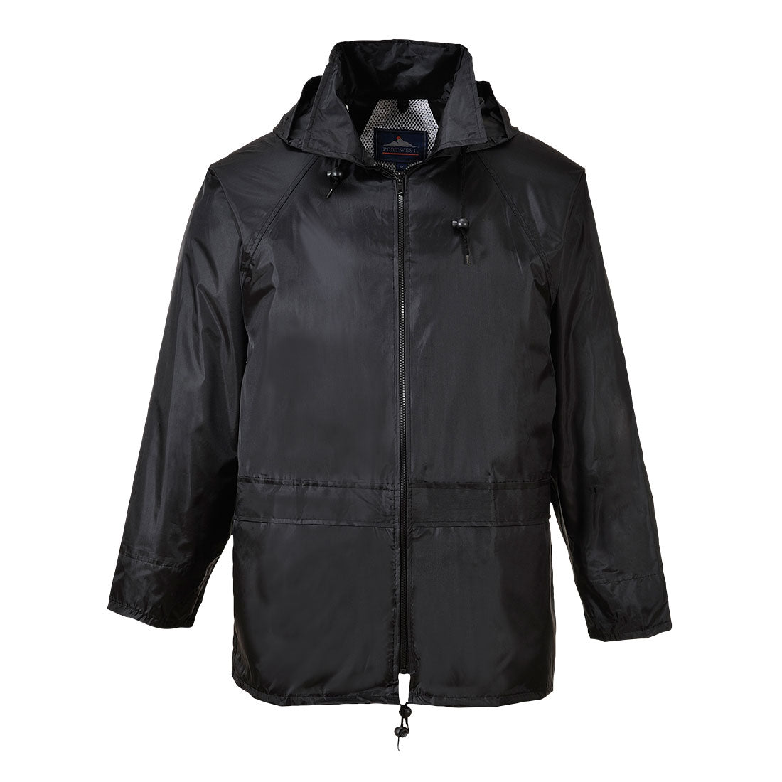 Portwest Classic Rain Jacket in Black, main product image