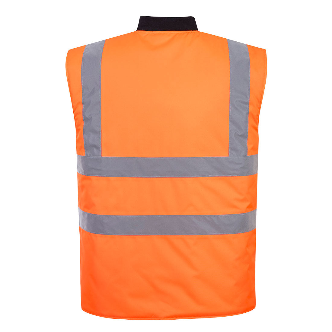 Portwest S469 Hi-Vis Reversible Bodywarmer in Orange, back view