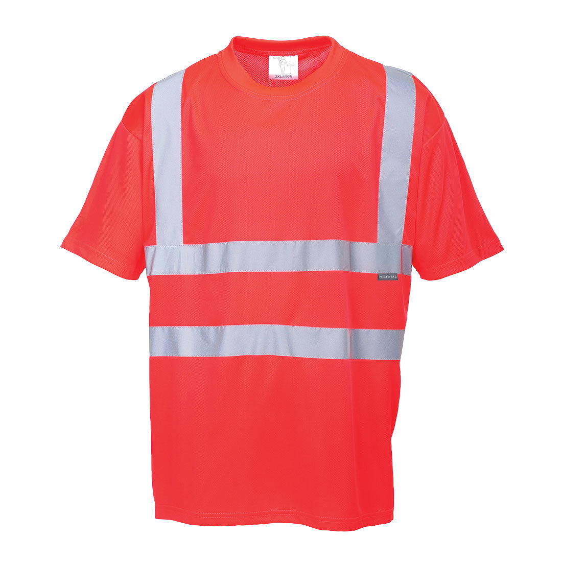 Portwest Hi-Vis T-Shirt S/S in Red, main product image