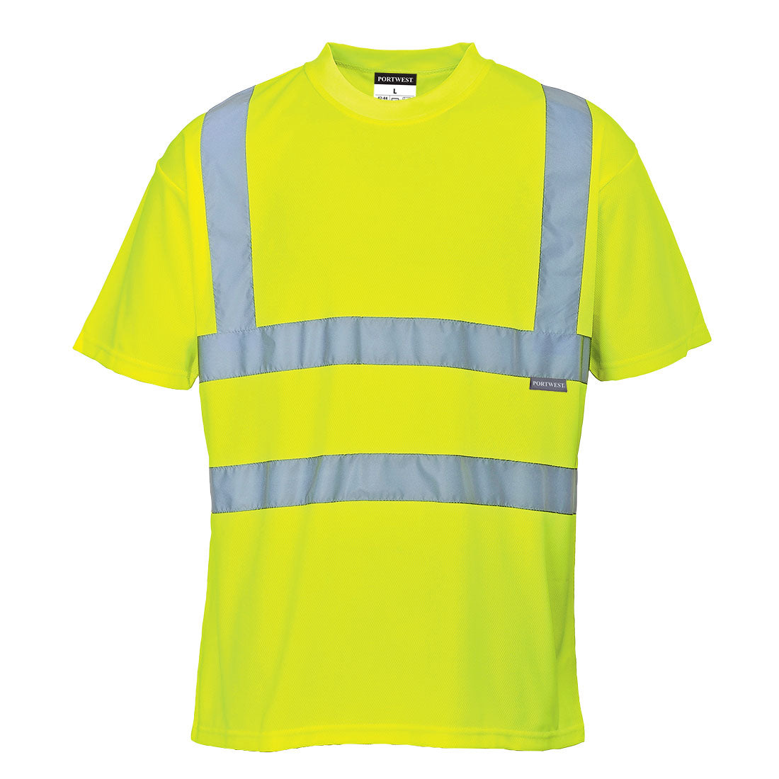 Portwest Hi-Vis T-Shirt S/S in Yellow, image 2
