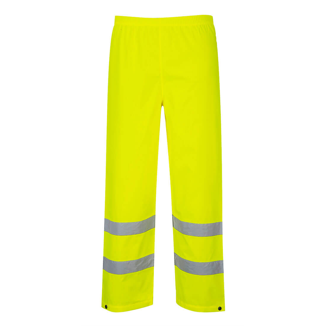 Portwest Hi-Vis Rain Traffic Trousers in Yellow, image 2