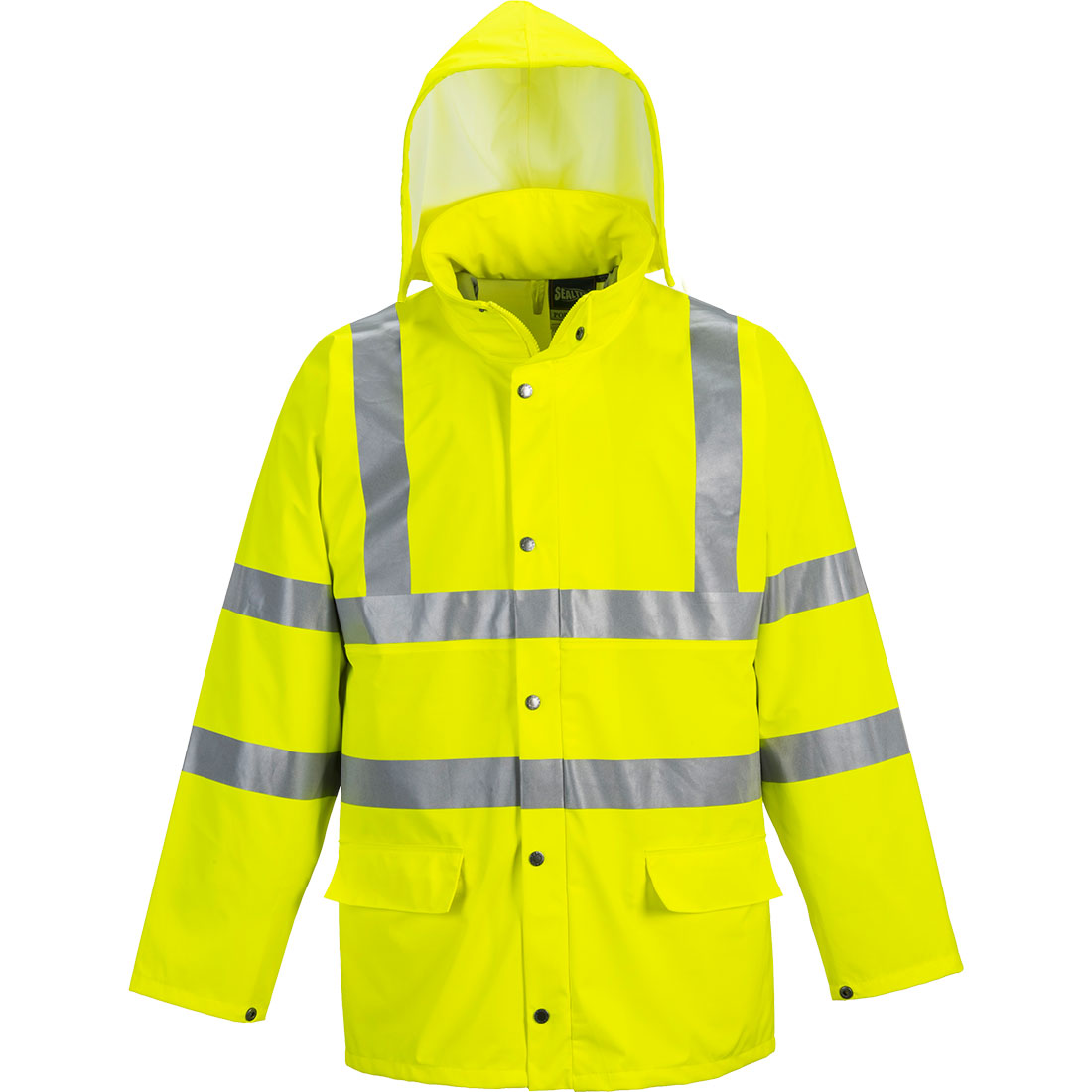 Portwest Sealtex Ultra Hi-Vis Rain Jacket in Yellow, main product image