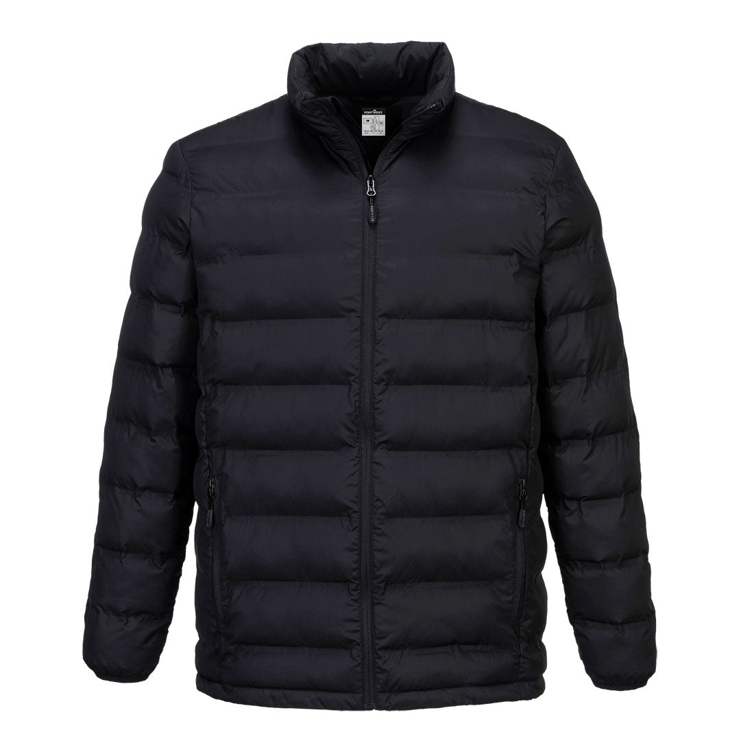 Portwest Ultrasonic Heated Tunnel Jacket in Black, main product image