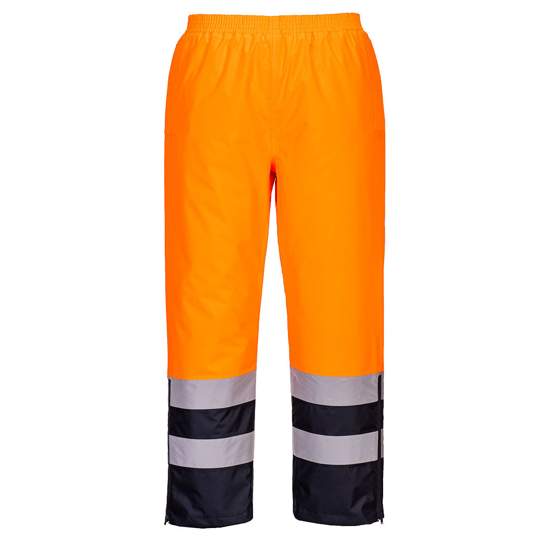Portwest Hi-Vis Winter Trousers in Orange/Navy, main product image