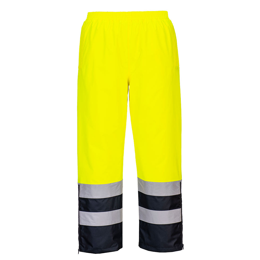 Portwest Hi-Vis Winter Trousers in Yellow/Navy, image 3
