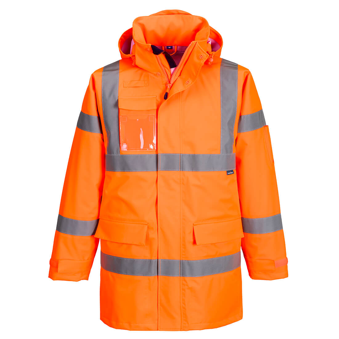 Portwest Hi-Vis Extreme Rain Jacket in Orange, main product image