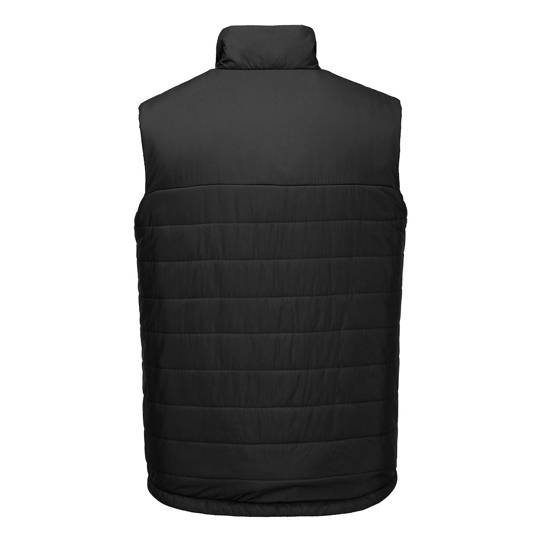 Portwest S606 Professional Insulated Baffle Gilet in Black, back view