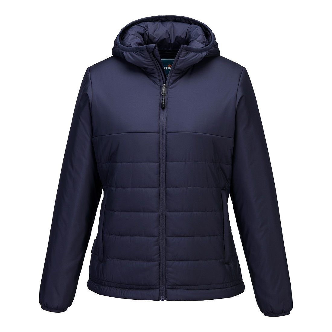 Portwest Professional Women's Hooded Insulated Baffle Jacket in Navy, image 3