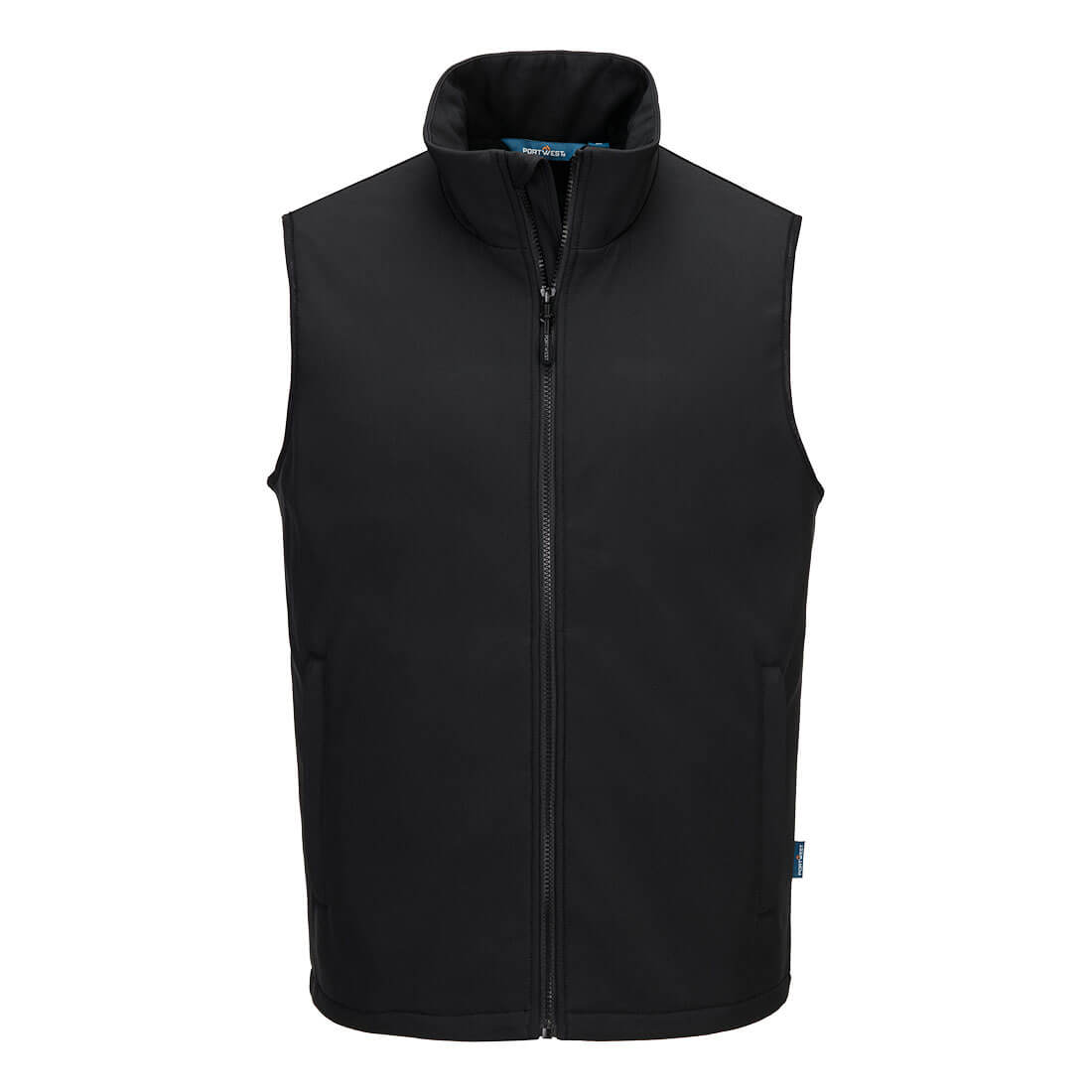 Portwest Heated Softshell Gilet in Black, main product image
