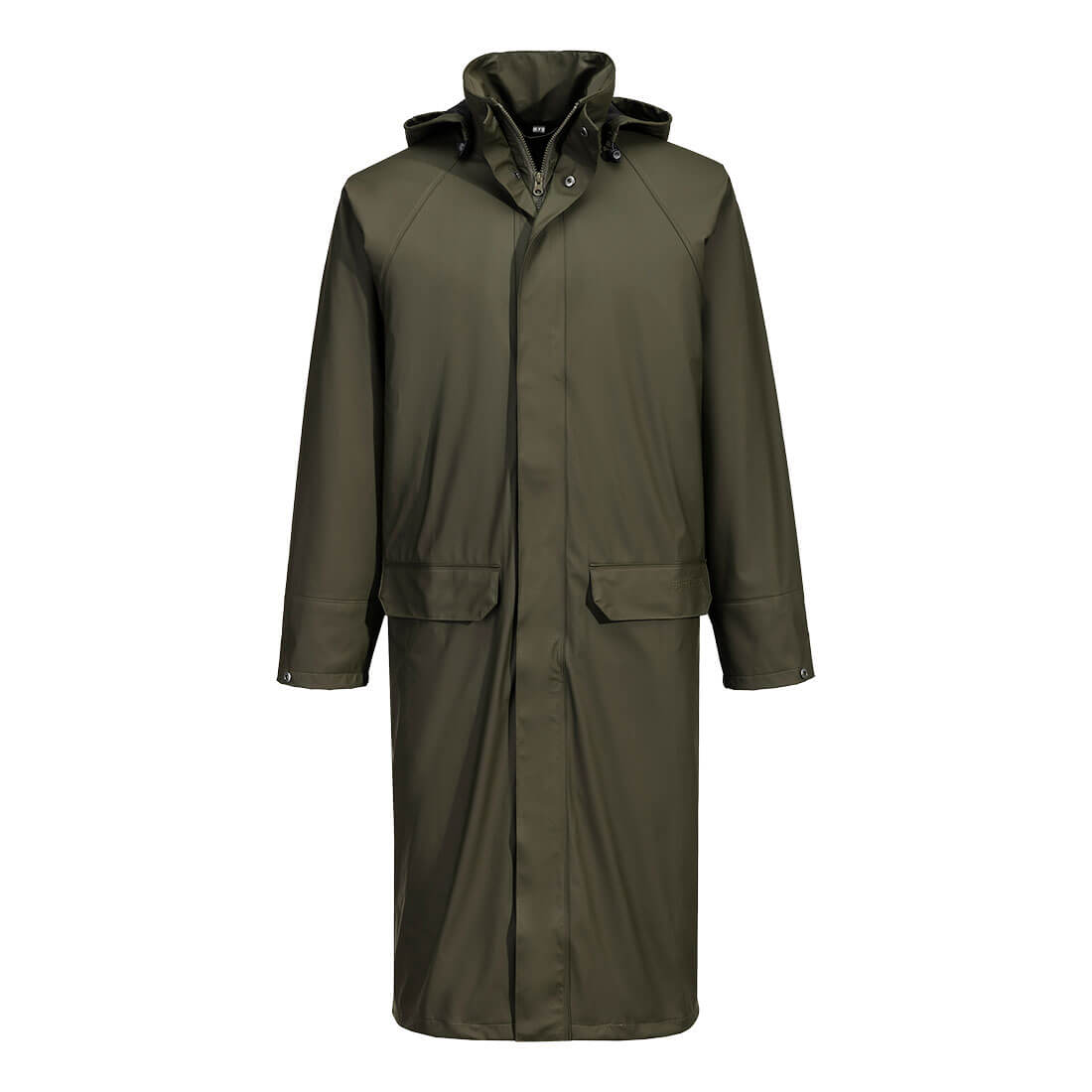 Portwest Flexatex Chem Long Coat in Forest Nights, main product image