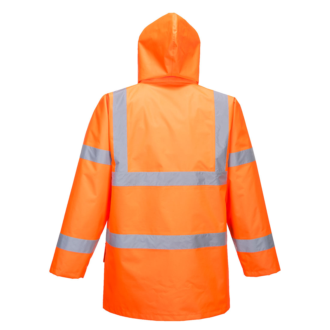 Portwest S765 Hi-Vis 5-in-1 Essential Jacket in Orange, back view