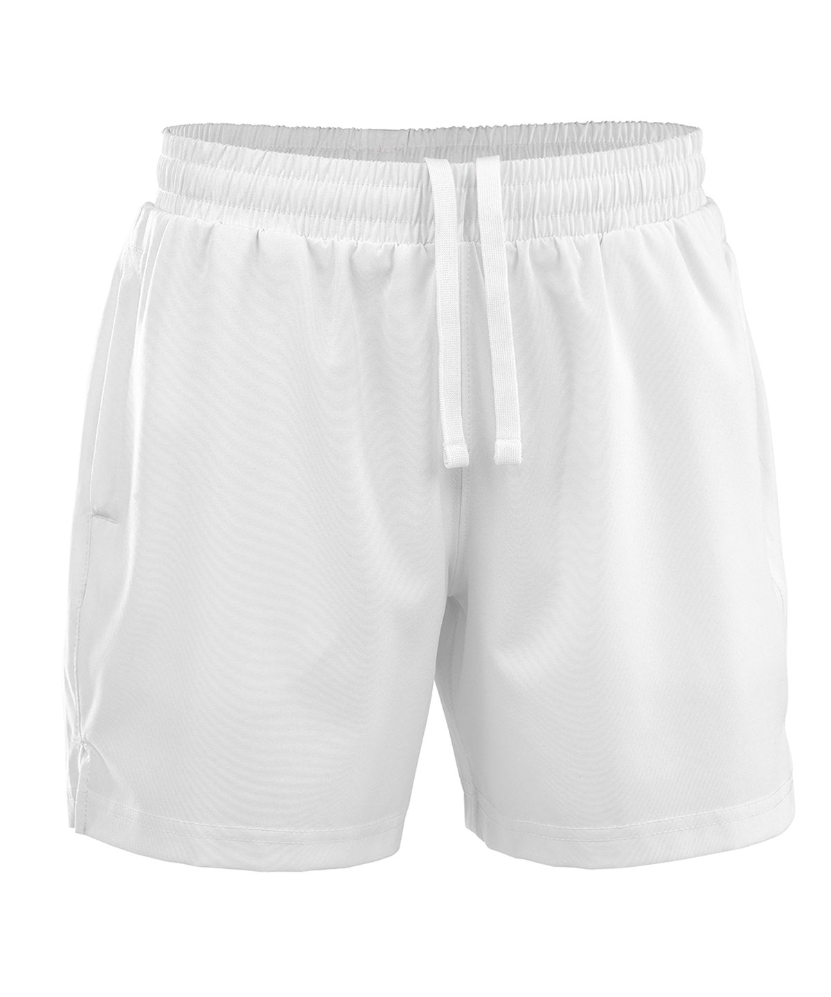 Spiro Recycled Junior shorts in White, front view