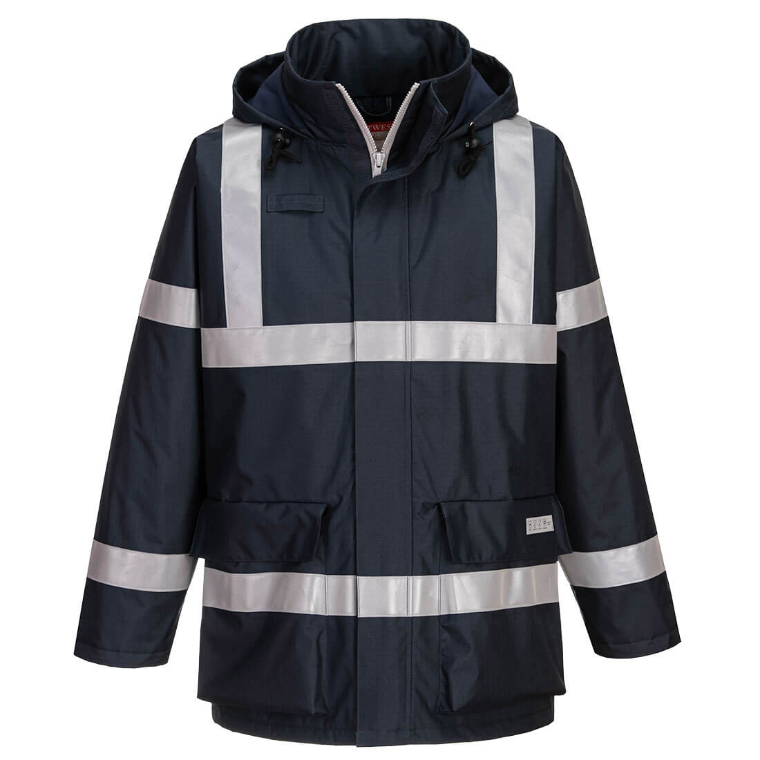 Portwest Bizflame Rain FR Winter Jacket in Navy, main product image