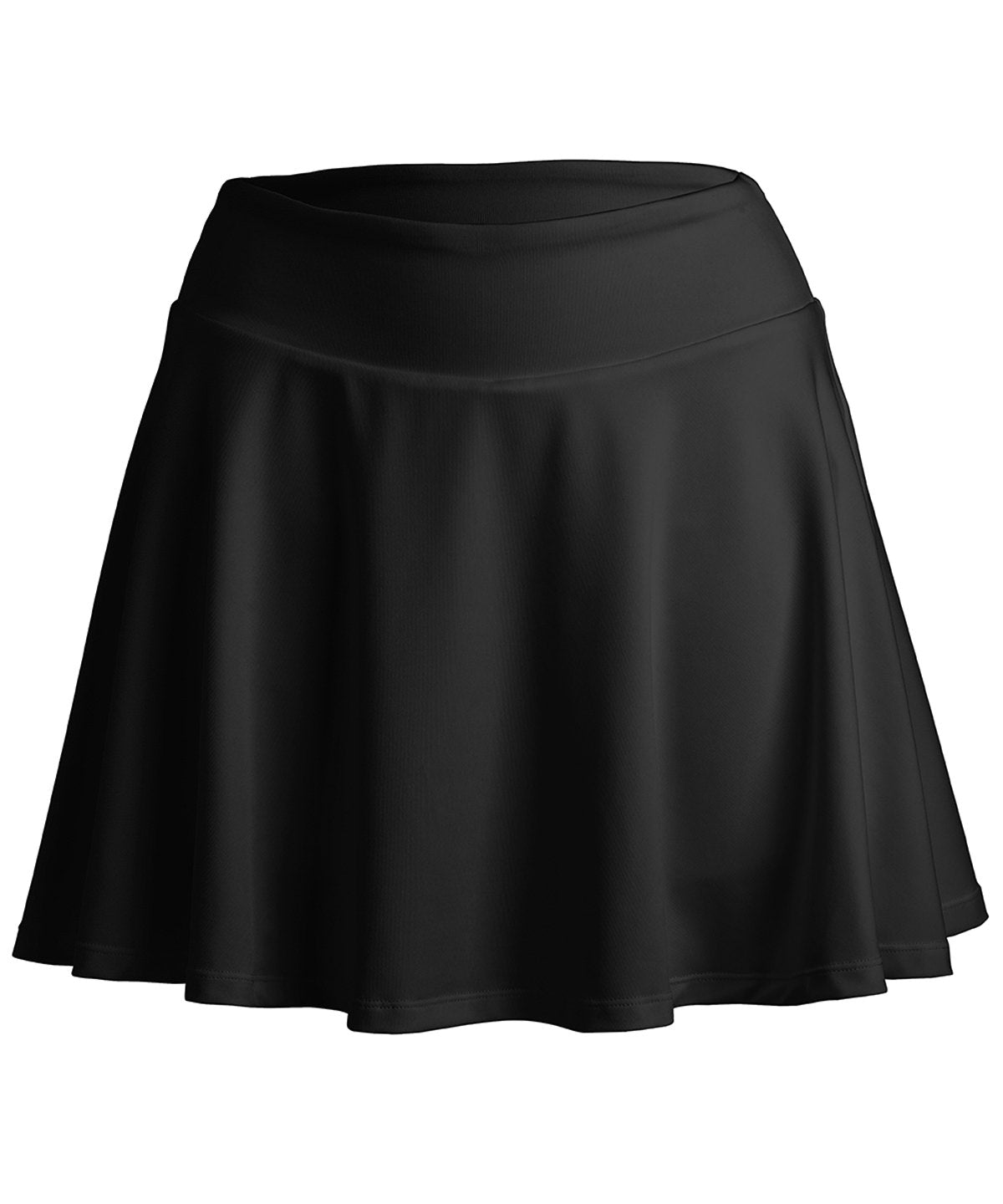 Spiro Recycled Women’s fitness skort in Black, front view