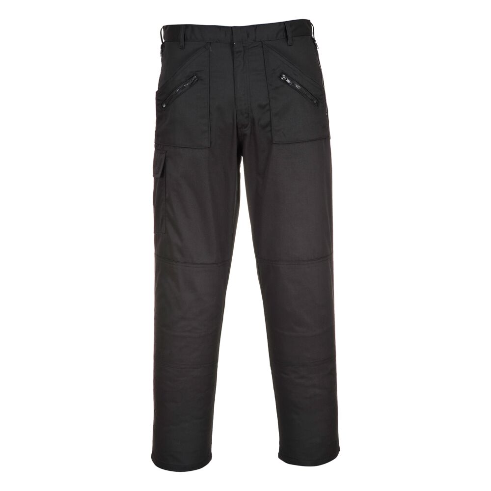 Portwest Action Trousers in Black, main product image