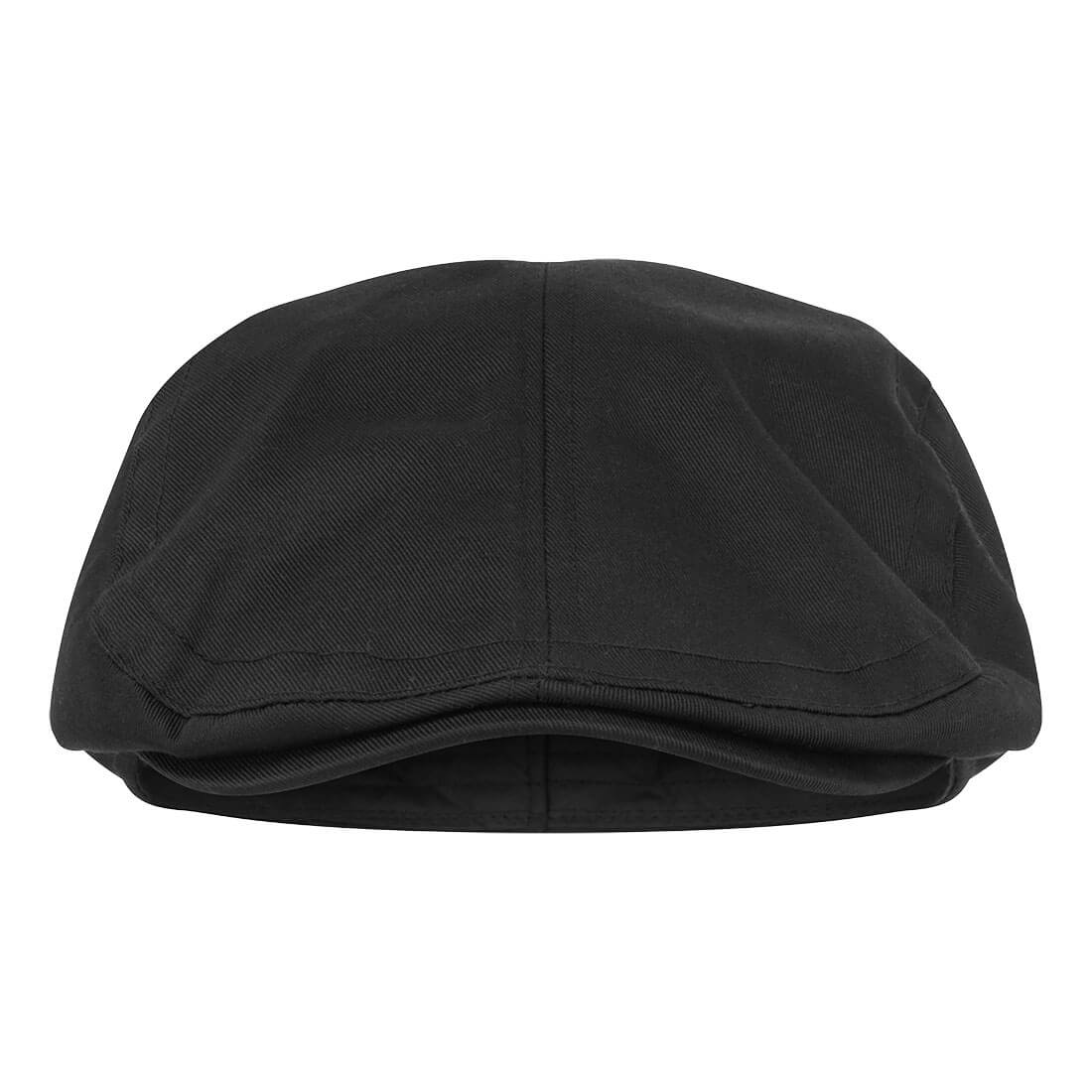 Portwest Chefs Flat Cap in Black, main product image