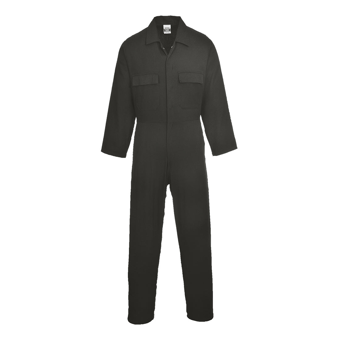 Portwest Euro Cotton Work Coverall in Black, main product image