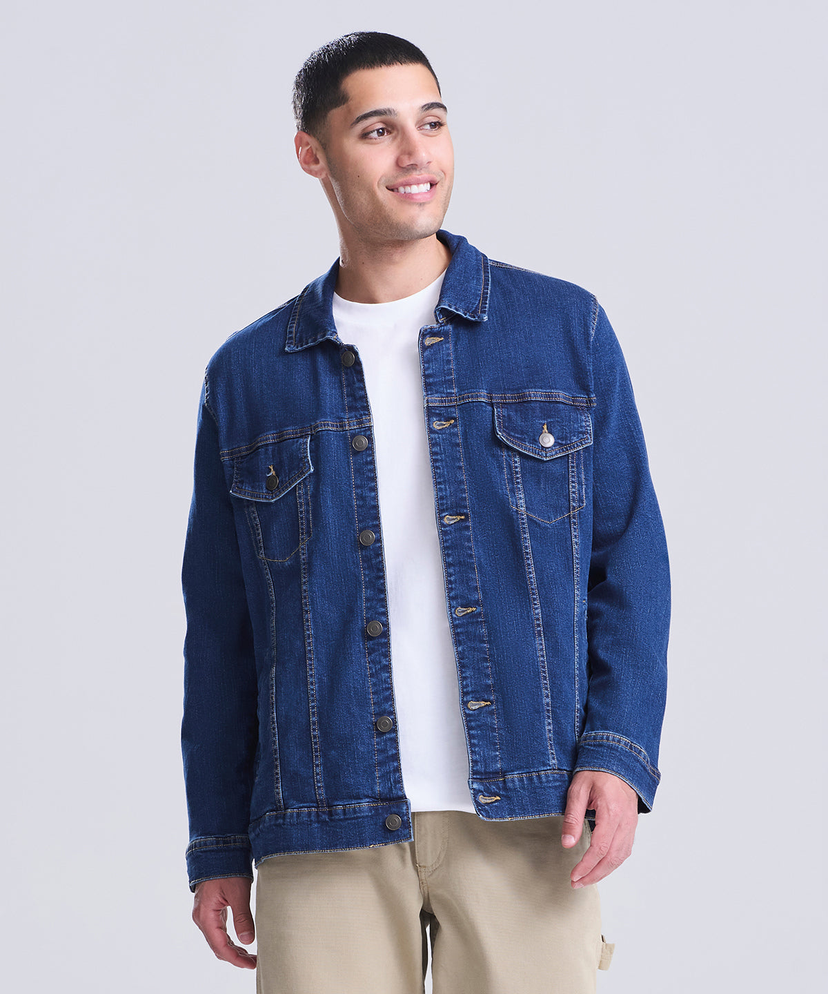 AWDis So Denim Noah denim jacket, lifestyle photo