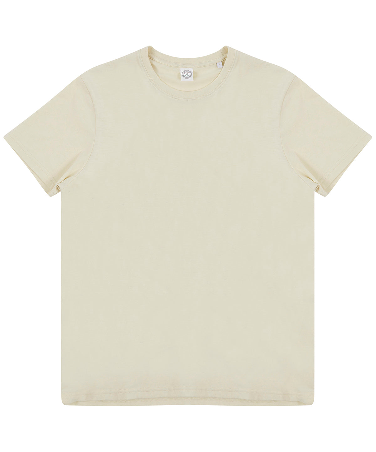 SF Unisex sustainable generation T in Light Stone, front view