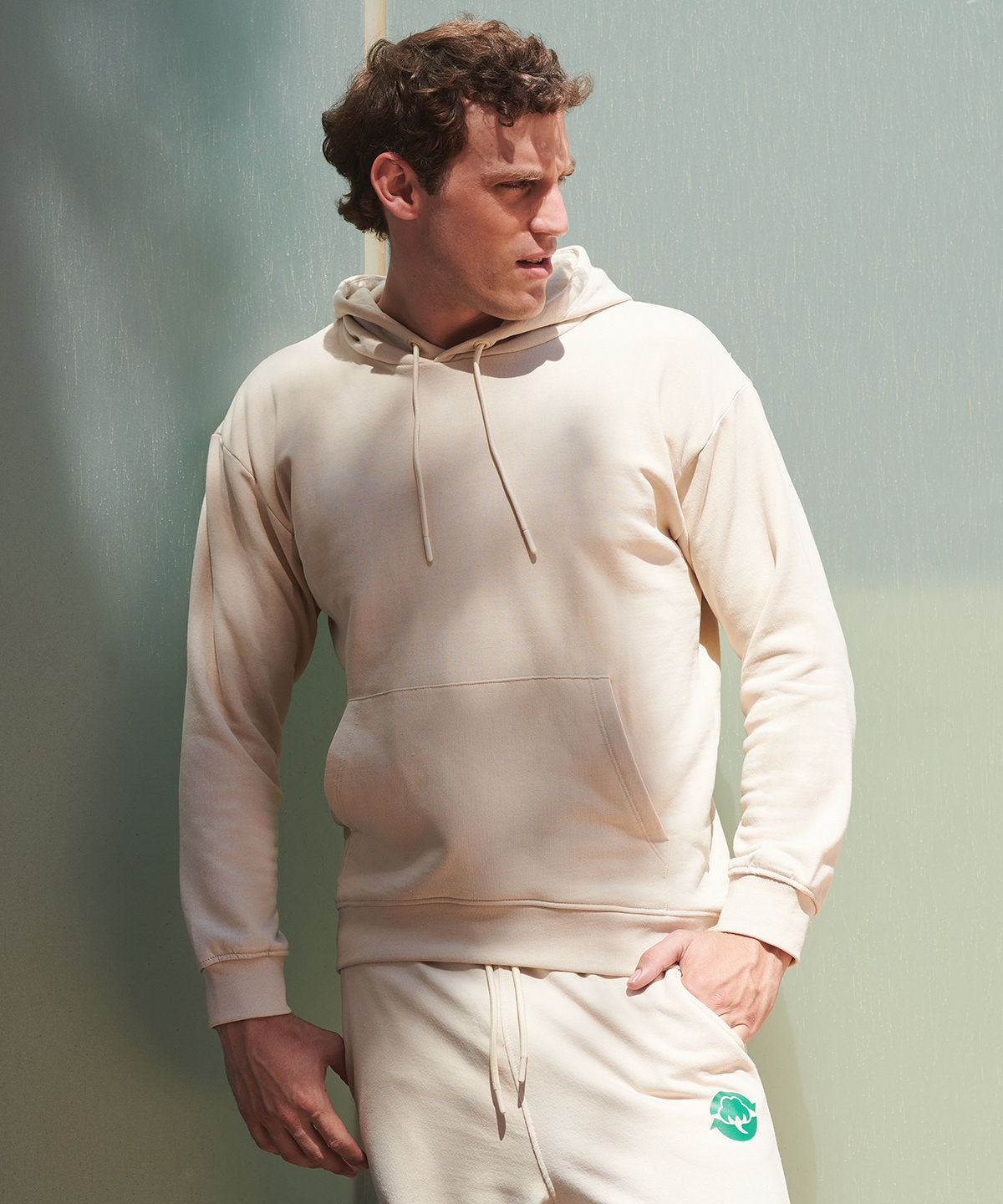 SF Unisex sustainable fashion hoodie, lifestyle photo