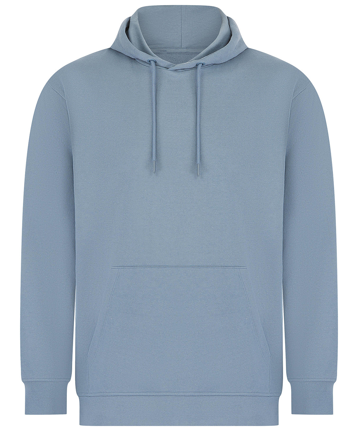 SF Unisex sustainable fashion hoodie in Stone Blue, front view