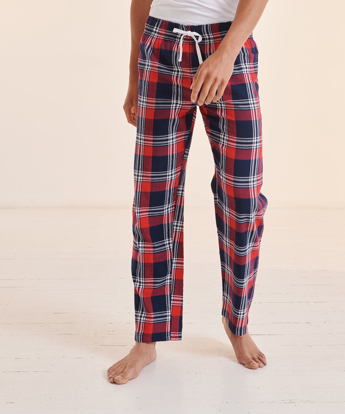 SF Tartan lounge pants, lifestyle photo