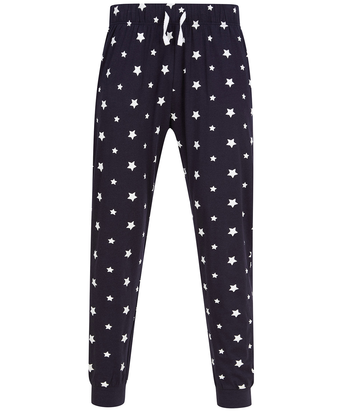 SF Lounge pants in Navy/White Stars, front view