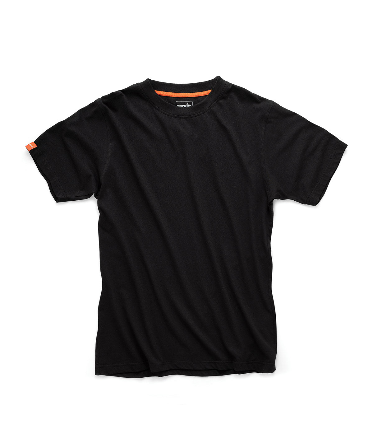 Scruffs Worker t-shirt 2nd Gen in Black, front view