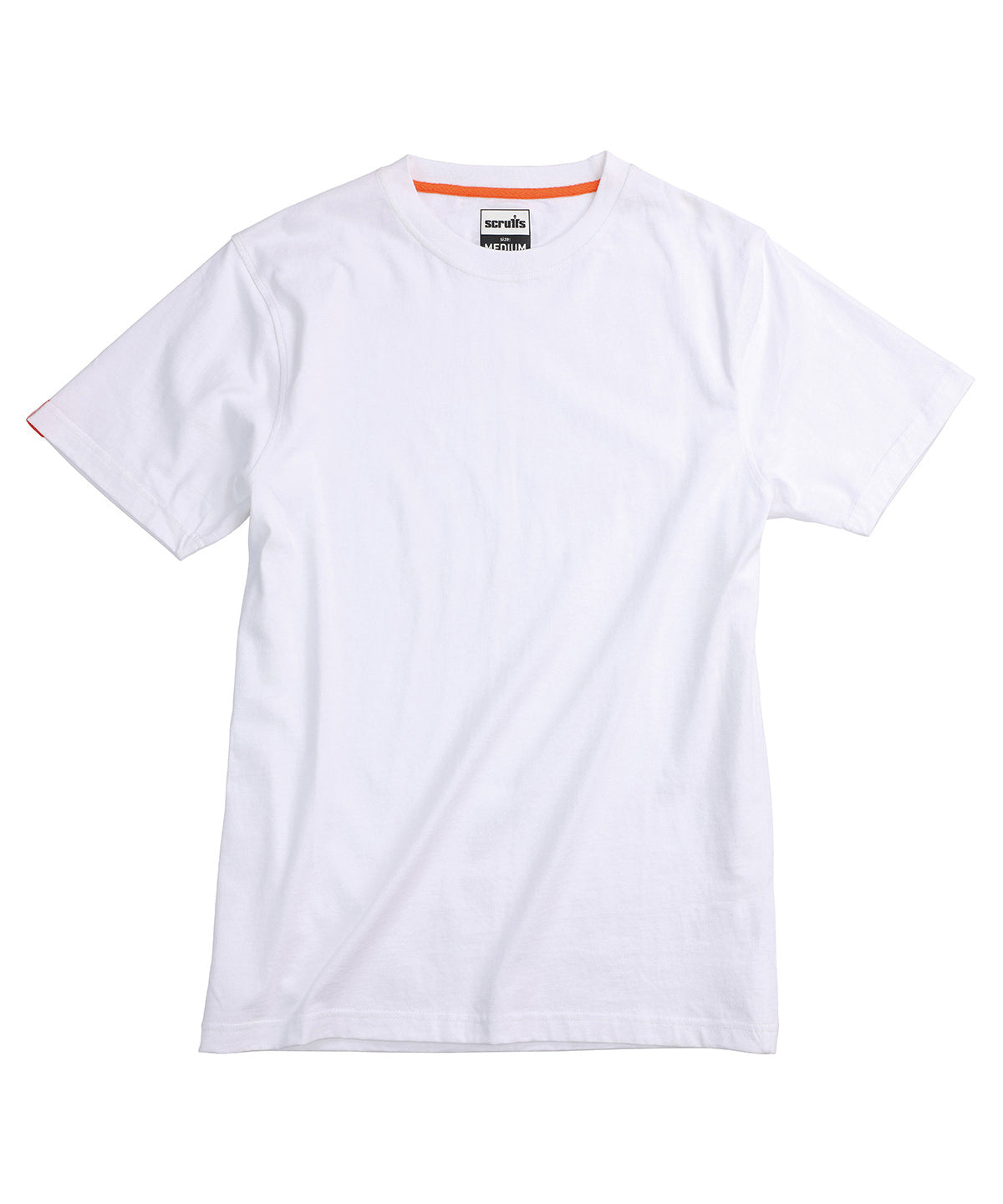 Scruffs Worker t-shirt 2nd Gen in White, front view