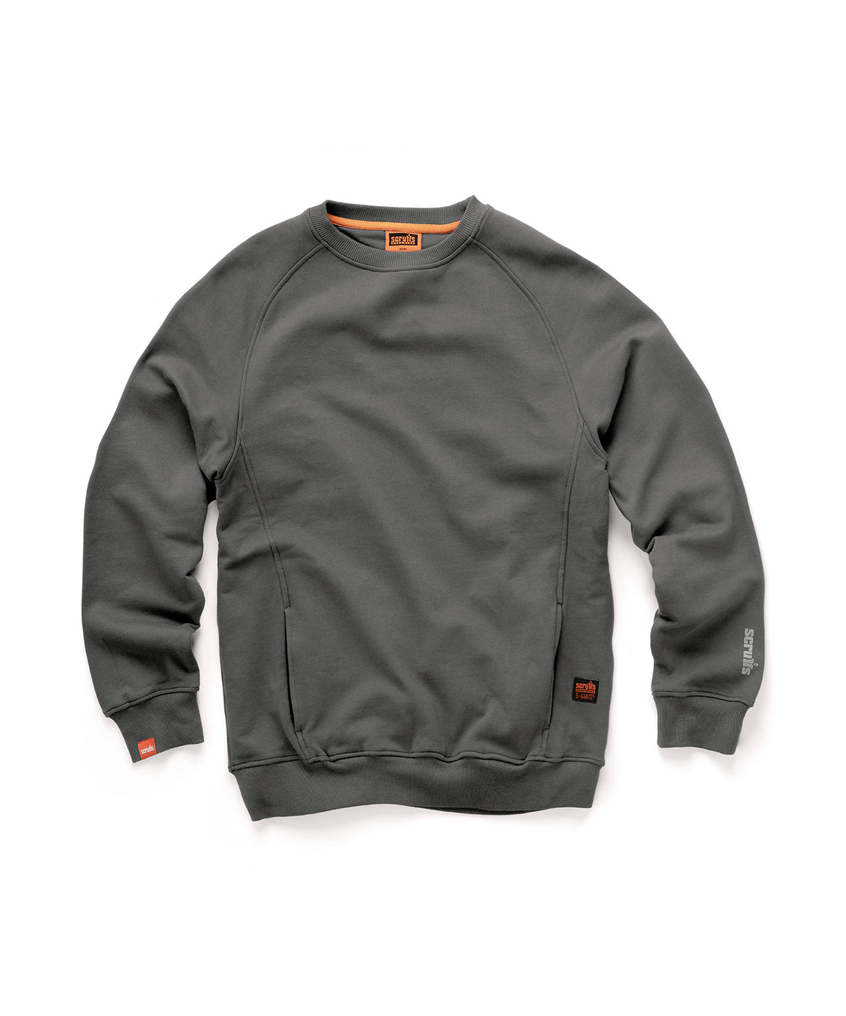 Scruffs Worker sweatshirt 2nd Gen in Graphite, front view
