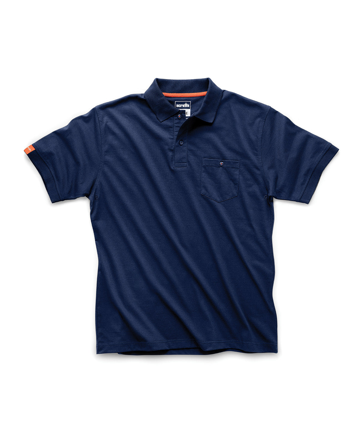 Scruffs Worker polo 2nd Gen in Navy, front view