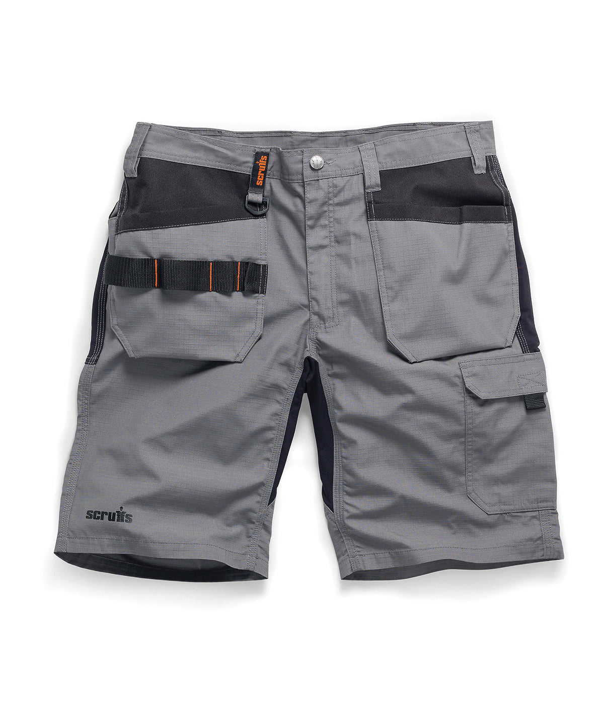 Scruffs Trade Flex holster shorts in Graphite, front view