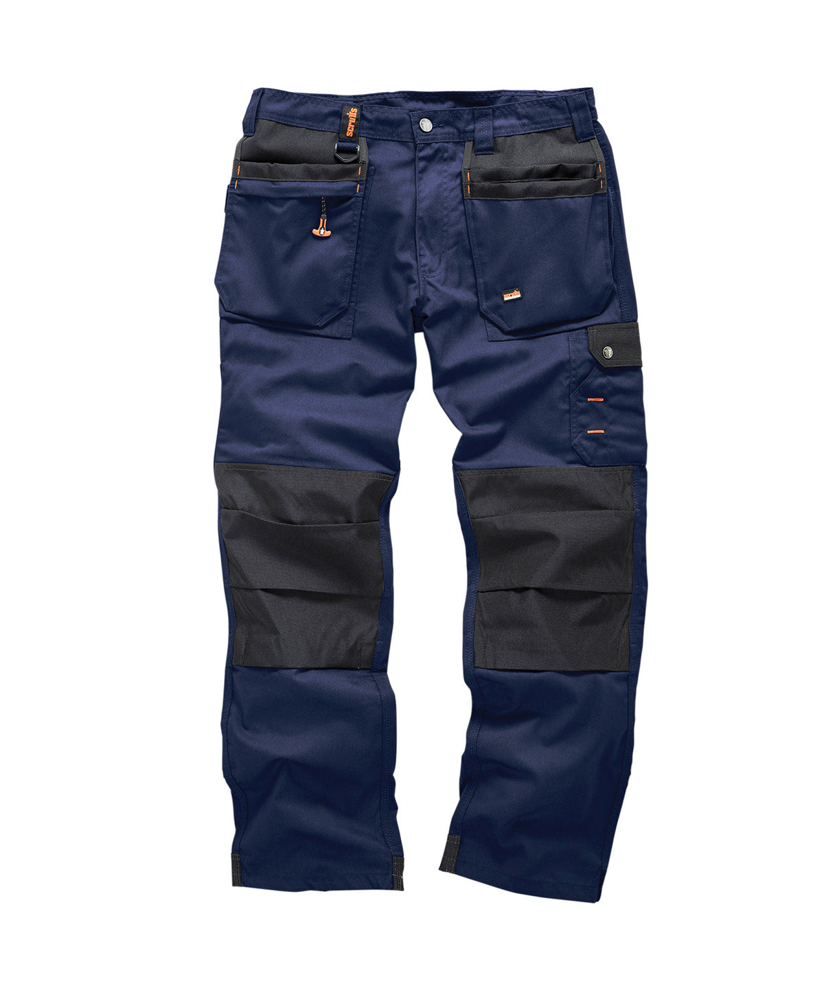 Scruffs Worker plus trousers in Navy, front view