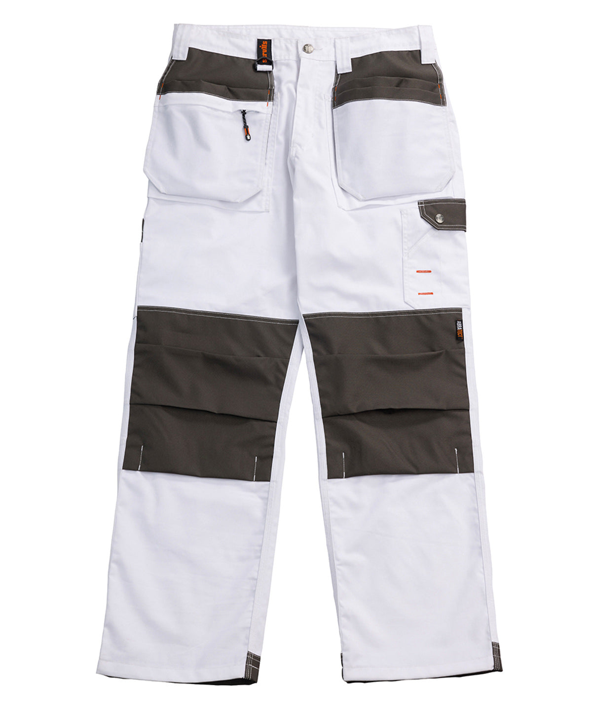 Scruffs Worker plus trousers in White, front view