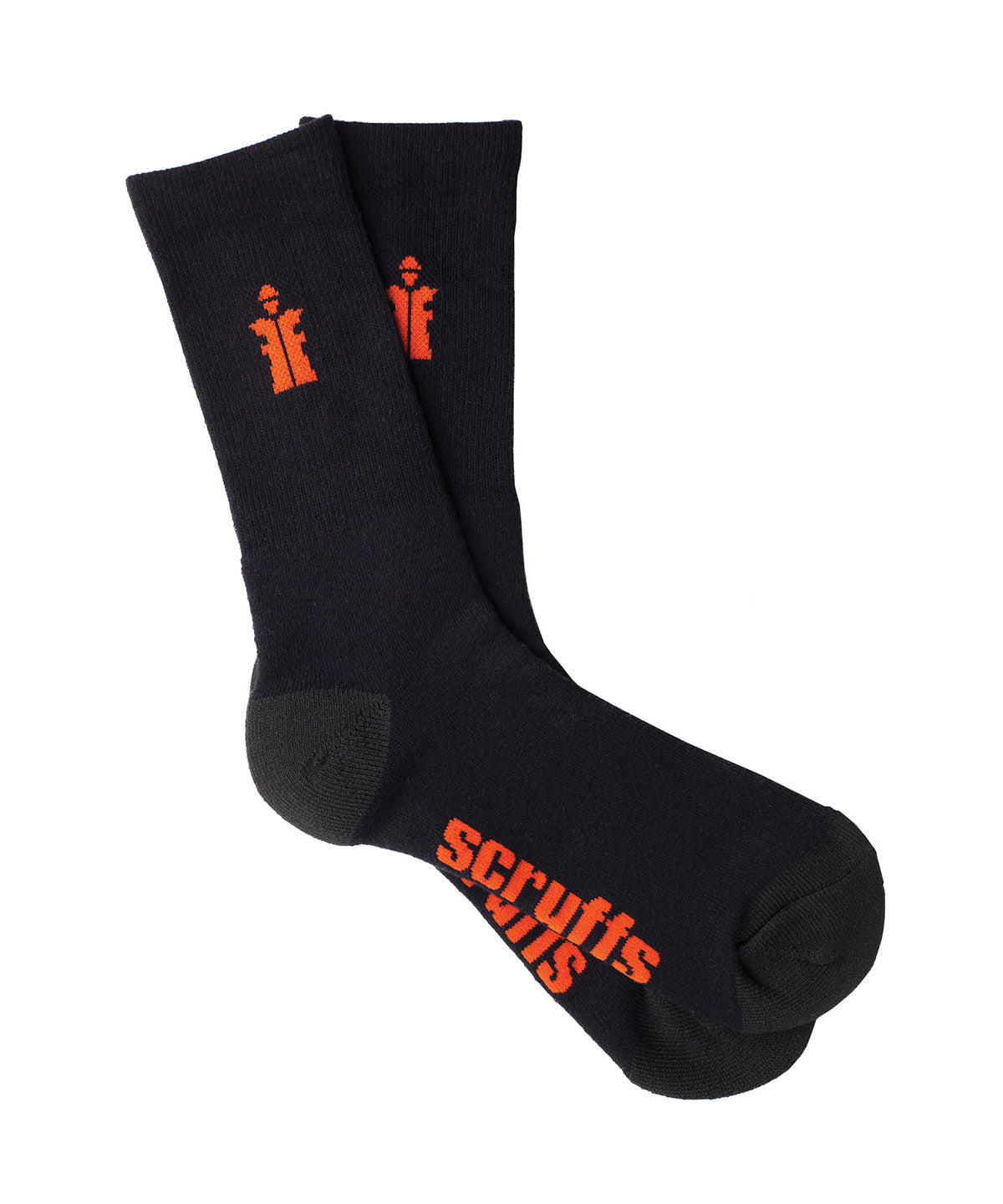 Scruffs Worker socks (3-pack) in Black, lifestyle photo