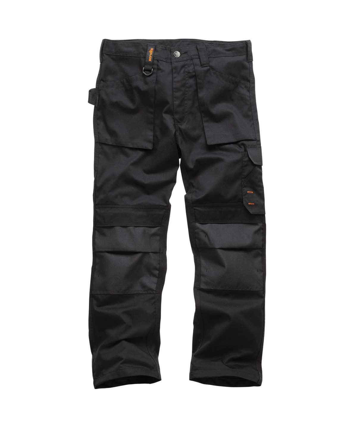 Scruffs Worker trousers in Black, front view