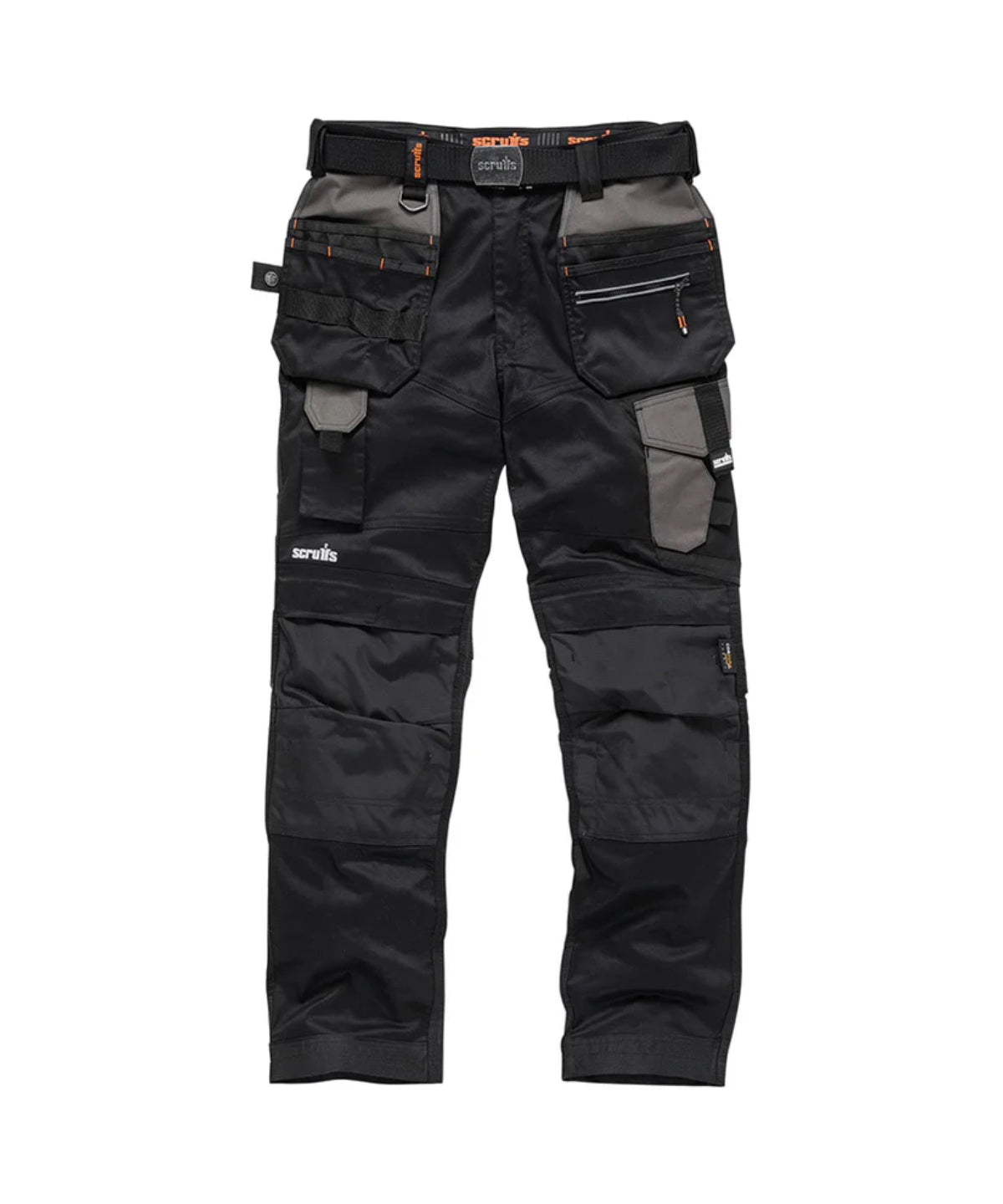 Scruffs Pro Flex Plus Holster Trousers in Black, front view