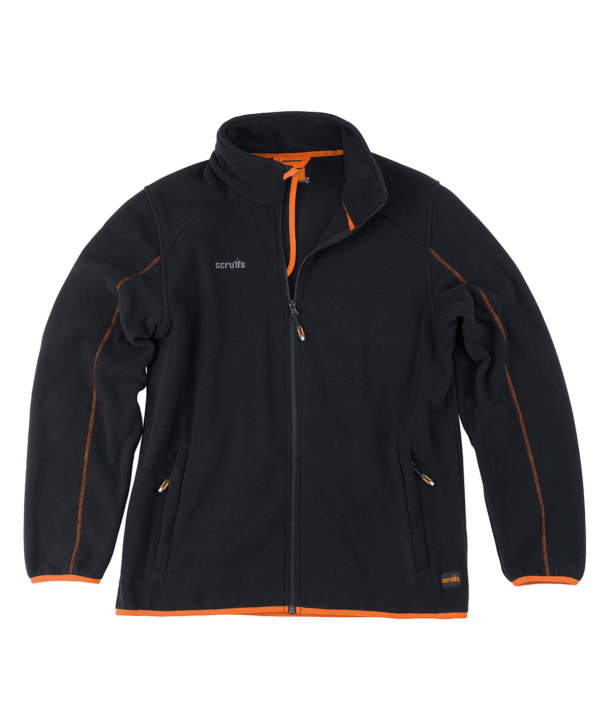 Scruffs Harbour microfleece jacket in Black, front view
