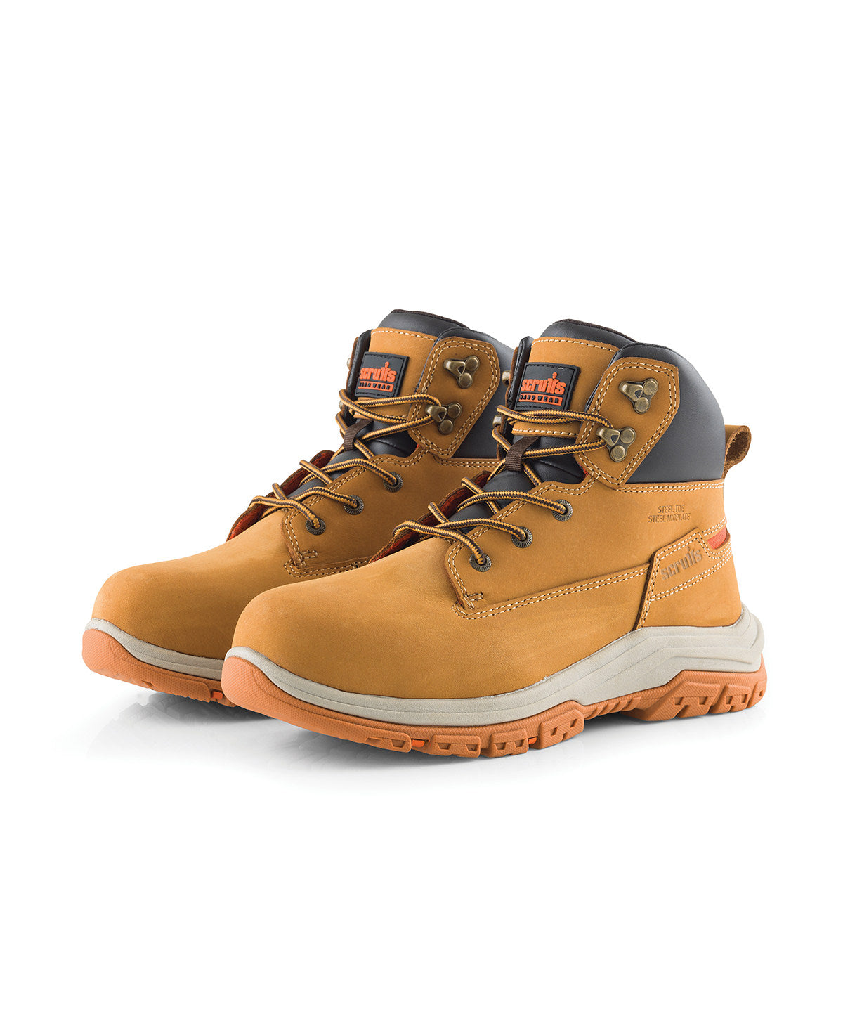 Scruffs Ridge safety boots in Tan, front view