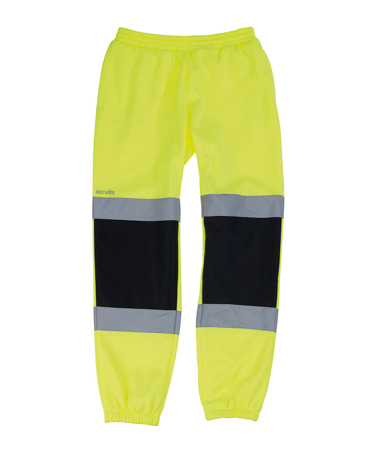 Scruffs High-visibility jogger in Yellow/Navy, front view
