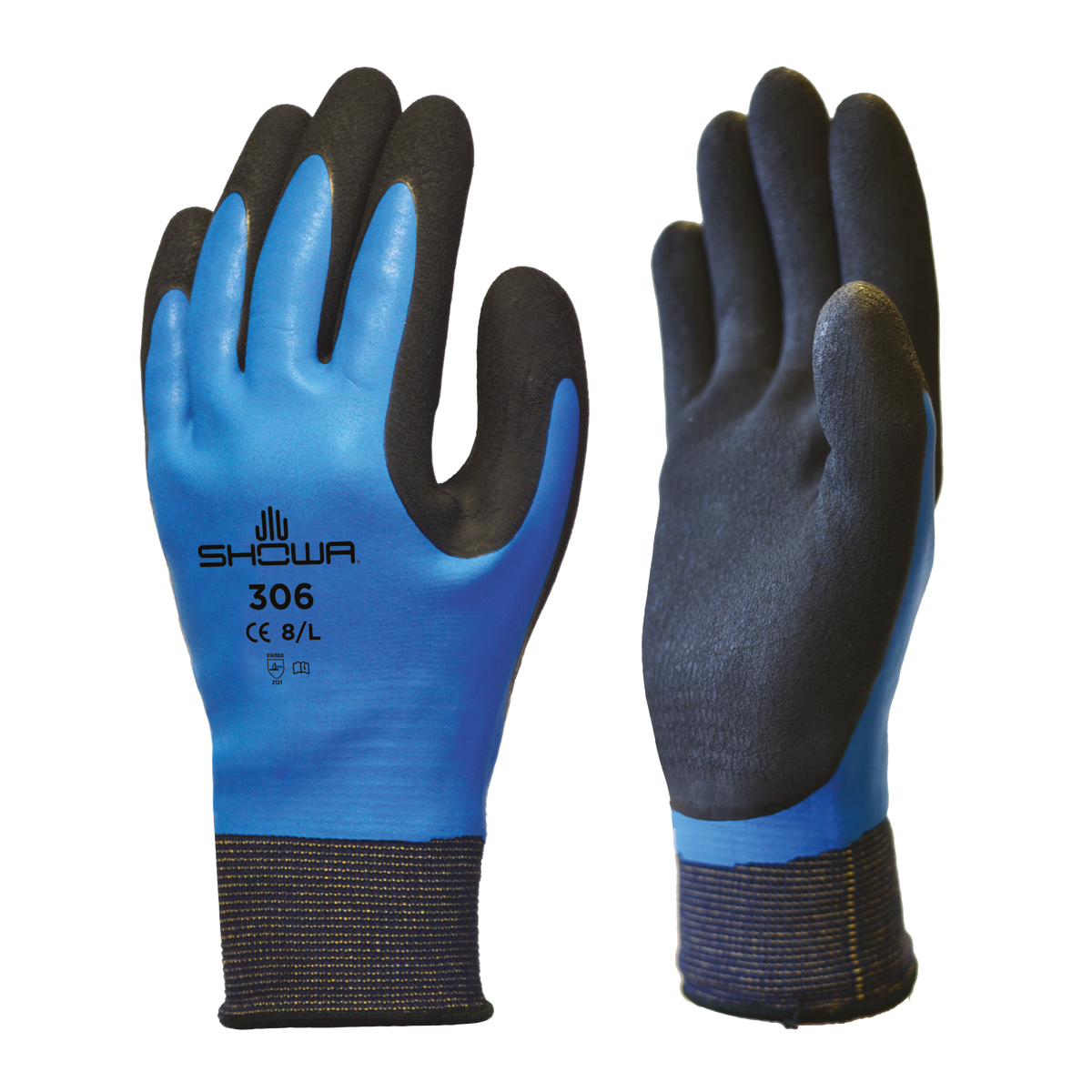 Showa 306 Pro gloves in Blue, image 2