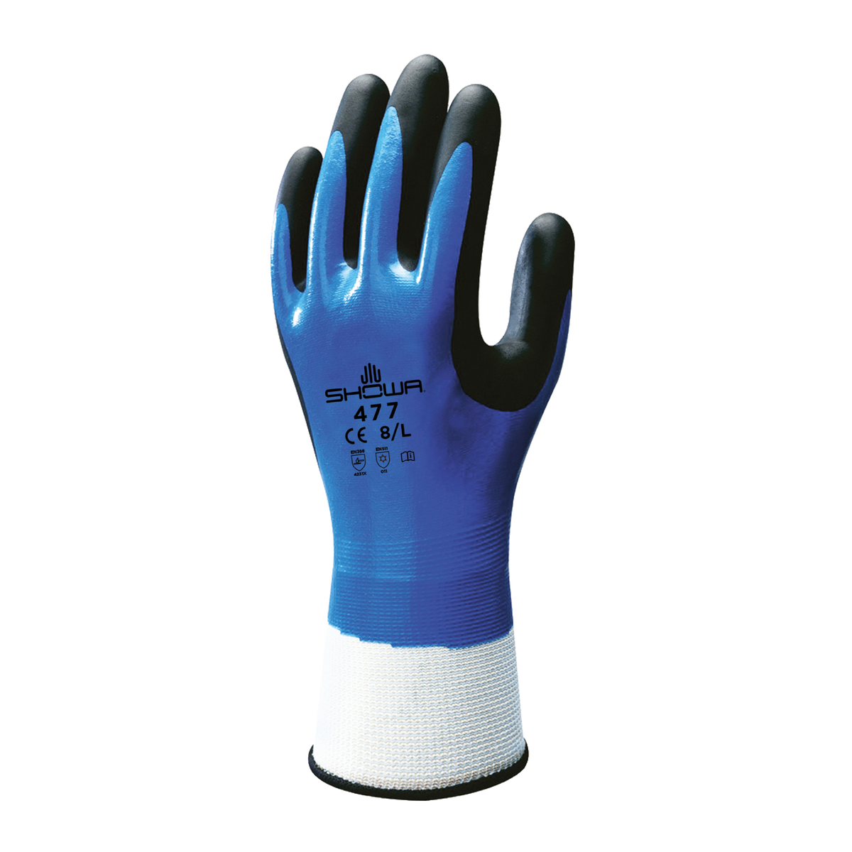 Showa 477 Pro gloves in Blue, image 2