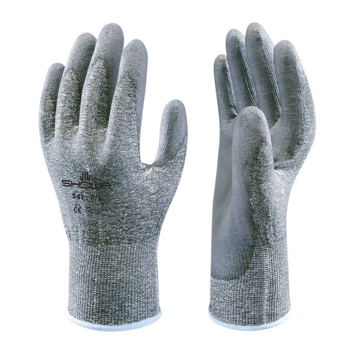 Showa 541 Polyurethane Coated Cut Resistant Glove (Bulk) in Grey, main product image
