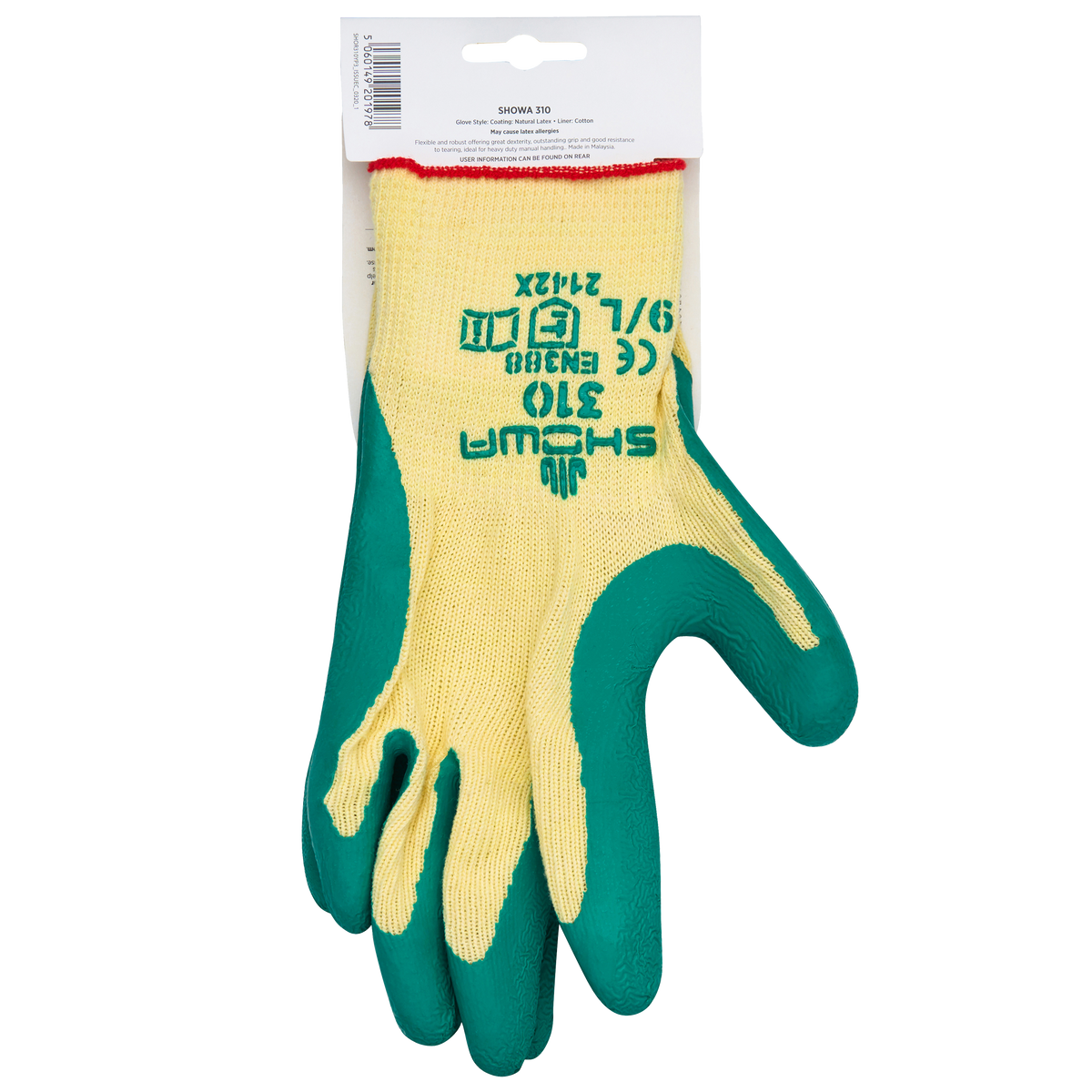 Showa 310G Pro gloves in Green, image 3