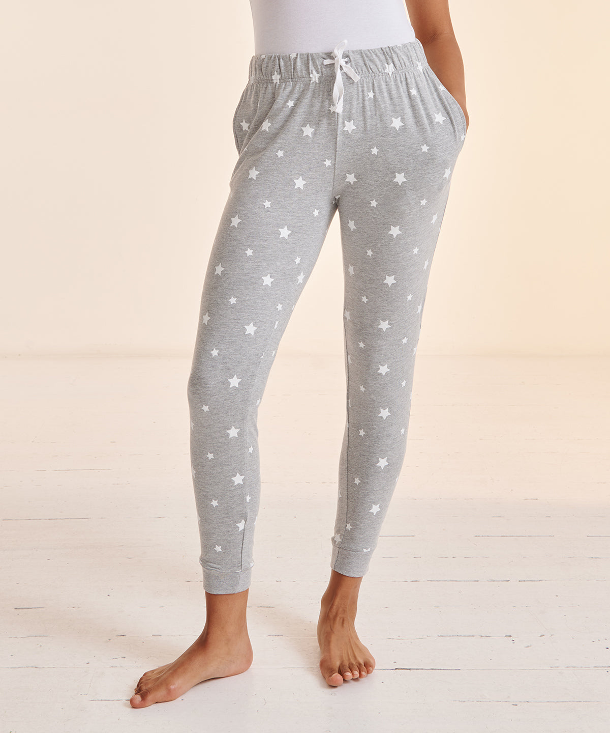 SF Women's cuffed lounge pants, lifestyle photo