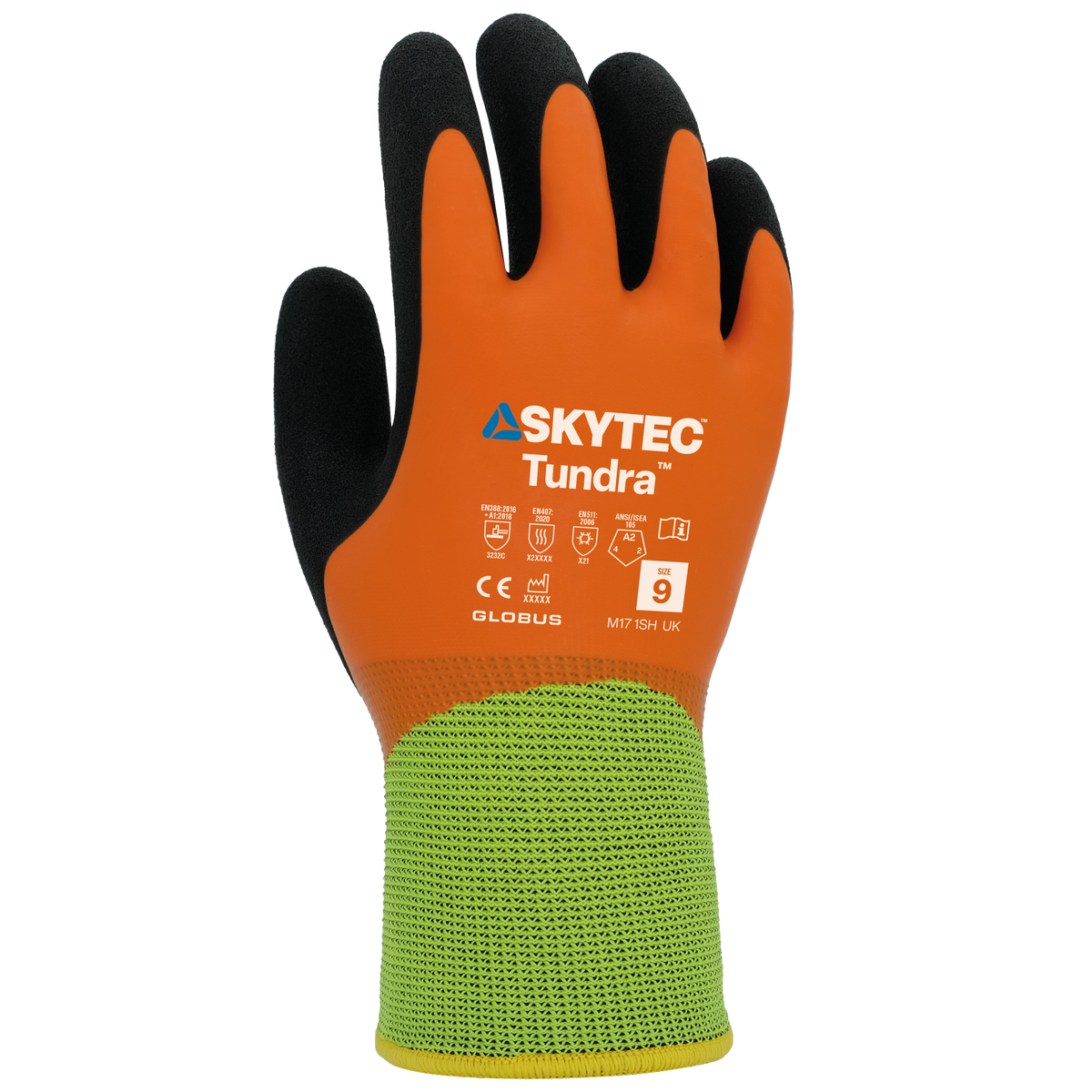 Skytec SKG00115G Tundra gloves in Orange, image 3