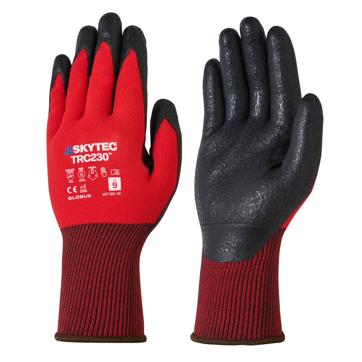 Skytec TRC230 Nitrile Micro Foam General Handling Glove in Red, main product image
