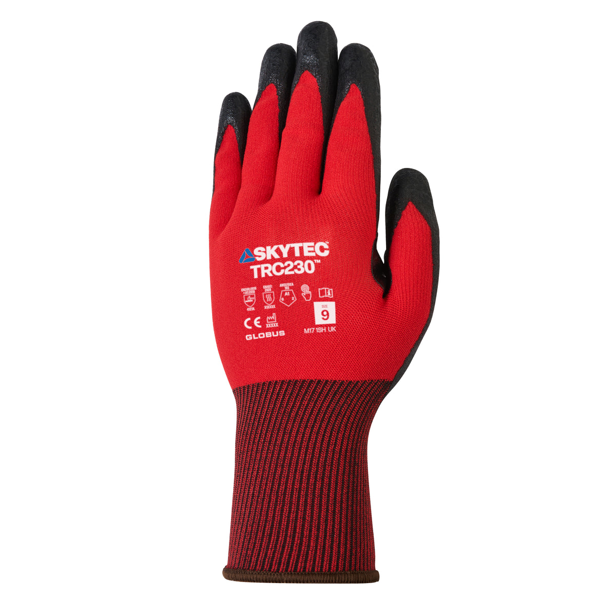 Skytec TRC230 Nitrile Micro Foam General Handling Glove in Red, image 2